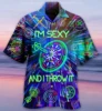 Hawaii Men's Shirt 3D Dart Club Print Short Sleeve Cuban Shirt Vacation Party Wear Vintage Streetwear Casual Clothing 1