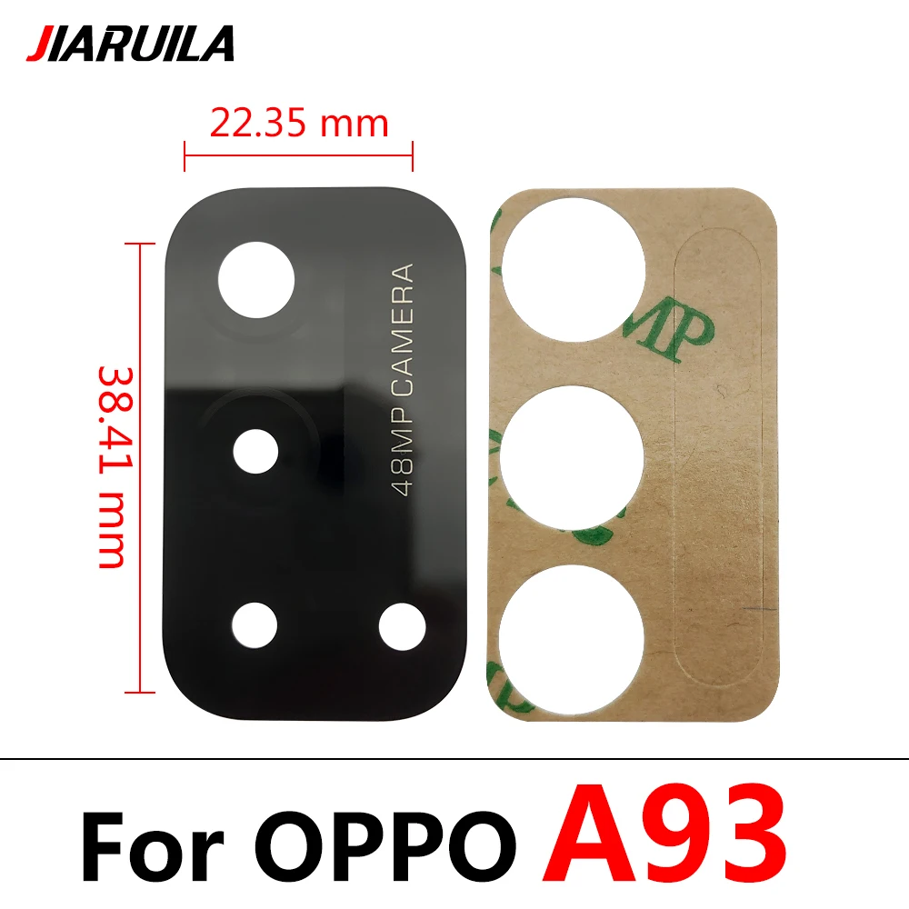 스티커 포함 후면 유리 카메라 렌즈, OPPO A16 A52 A53 A54 A74 A93 A57 A4G A77 A57E A73 5G A77S A56 A76, 100 개, 신제품