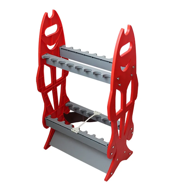 16 Rod Storage Single Or Double Sided ABS plastic Easy Assemble Rod Holder Stand Display Fishing Rack