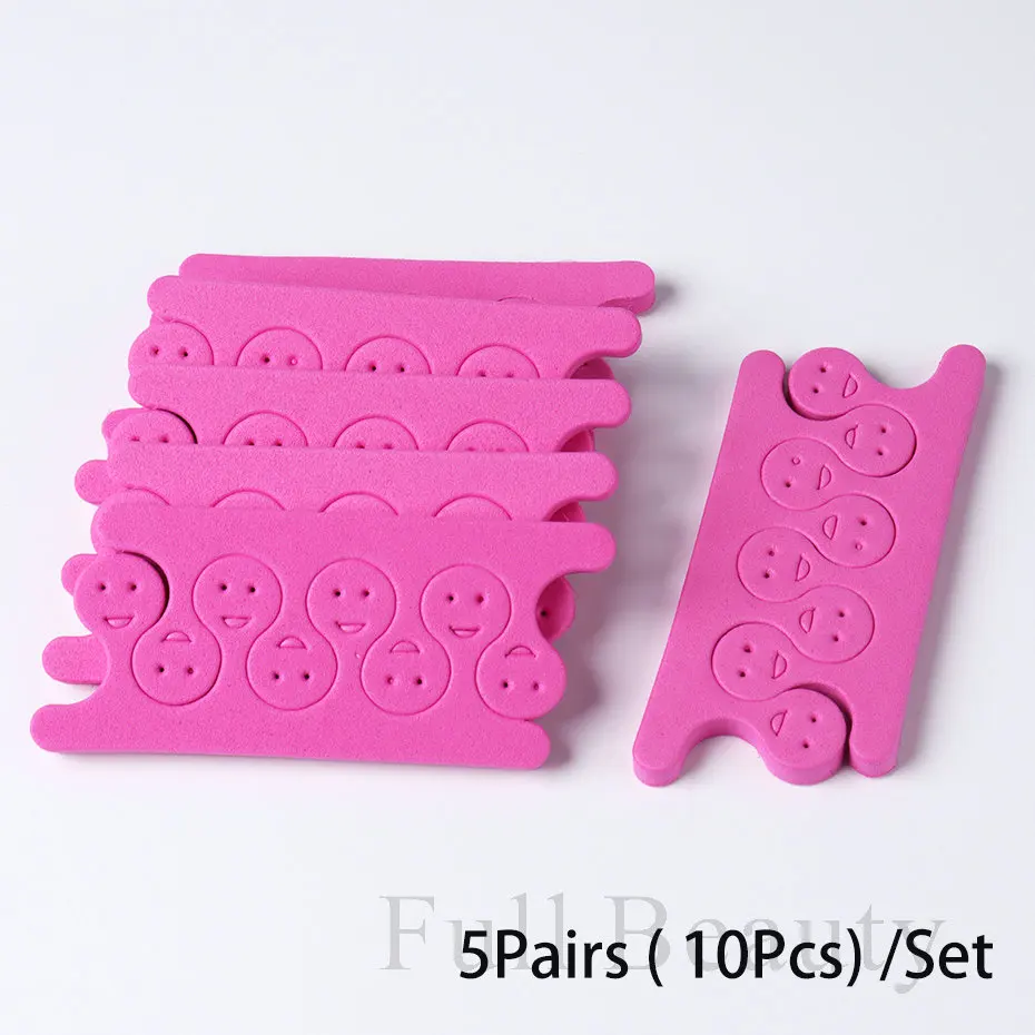 5/10/20 Pairs Professional Nail Art Toes Fingers Separators Sponge Soft Nail Polish Anti Touch Tools Manicure Pedicure Divider