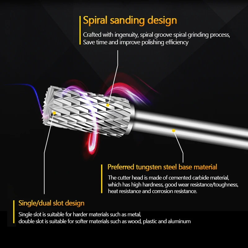 Ax Double Cut Tungsten Carbide Rotary File Drill Milling - Temu