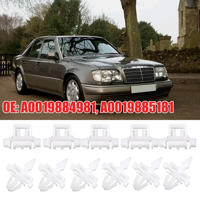30 قطعة ل Sacco 190 W201 W124 A124 S124 سيارة الجانب الباب صب تقليم مقاطع ثابتة أ 0019884981   أ 0019885181   اكسسوارات السيارات