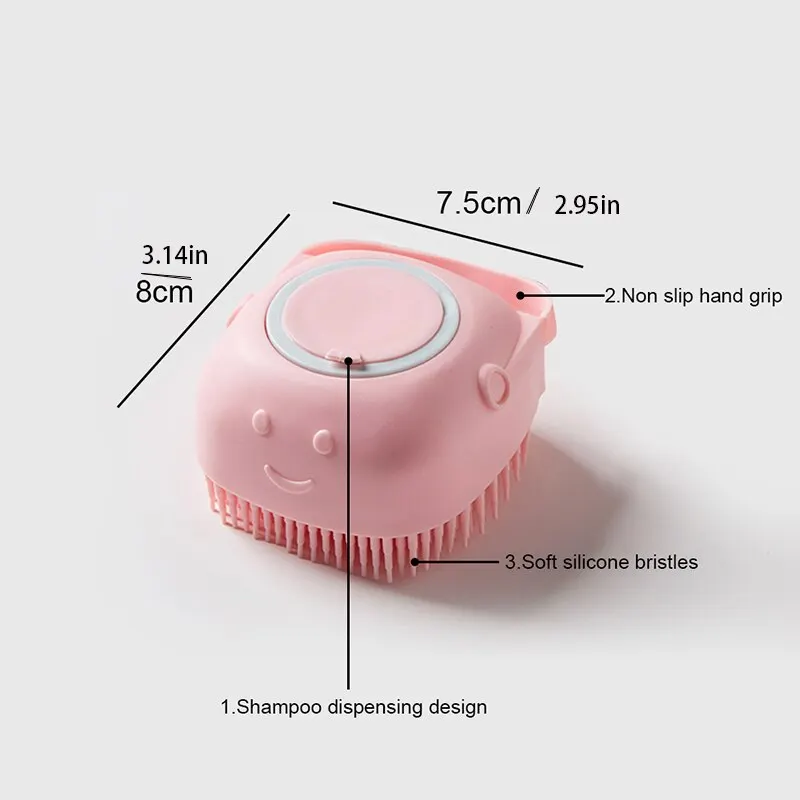 Silicone Bath Brush Pet Cleaning Tools Multi Function Massage Shampoo