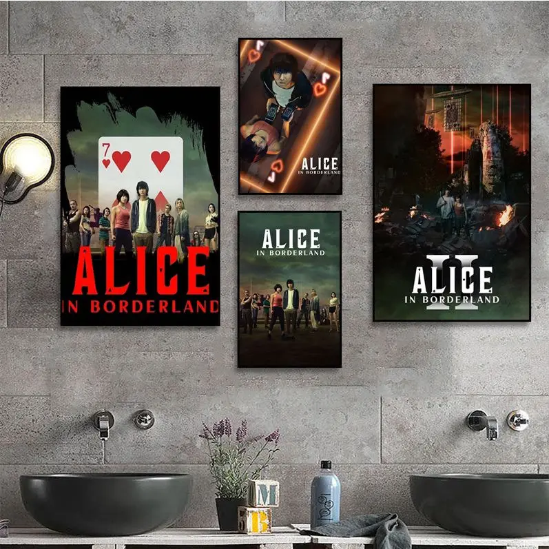 Alice In Borderland 2 Movie Retro Stampe E Poster Di Buona Qualità Adesivo Di Carta Impermeabile Coffee House Bar Home Decor