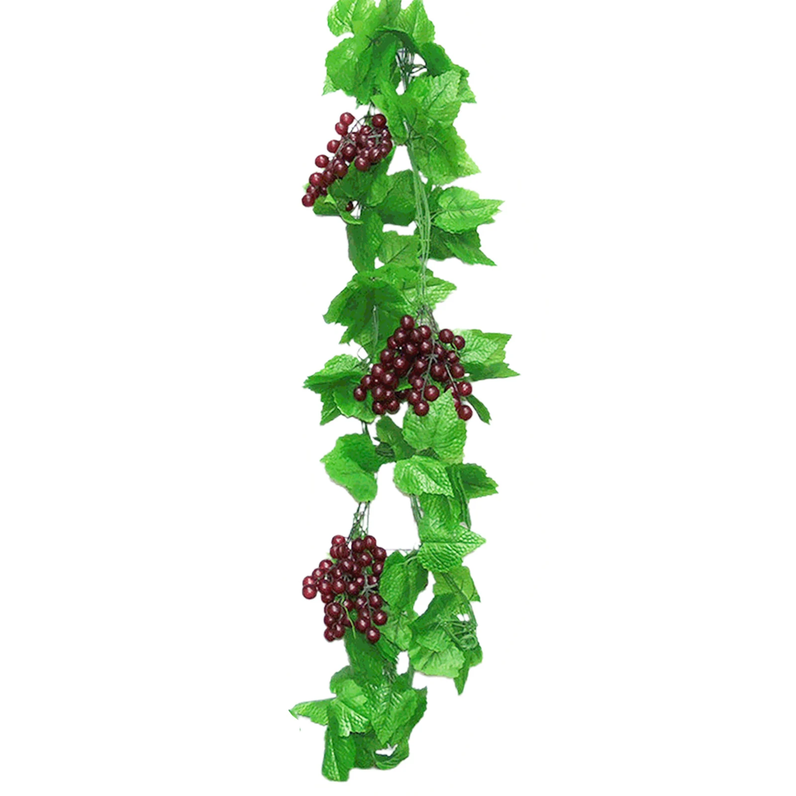 Artificial Grapes 4pcs Creative Artificial Grape Vines With Grapes Plastic Fruit Grapevines Simulation Fruits for Wedding Party Home Wall Decor