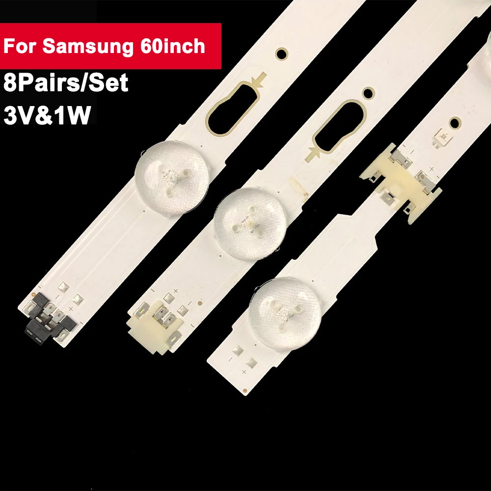 3V Retroilluminazione Led Tv Riparazione Pezzi Di Ricambio Per Samsung 60 Pollici 8 Paia/Set Led Light Strip Muslimun60Ju6390 Un60Ju6400 Un60Ju6500