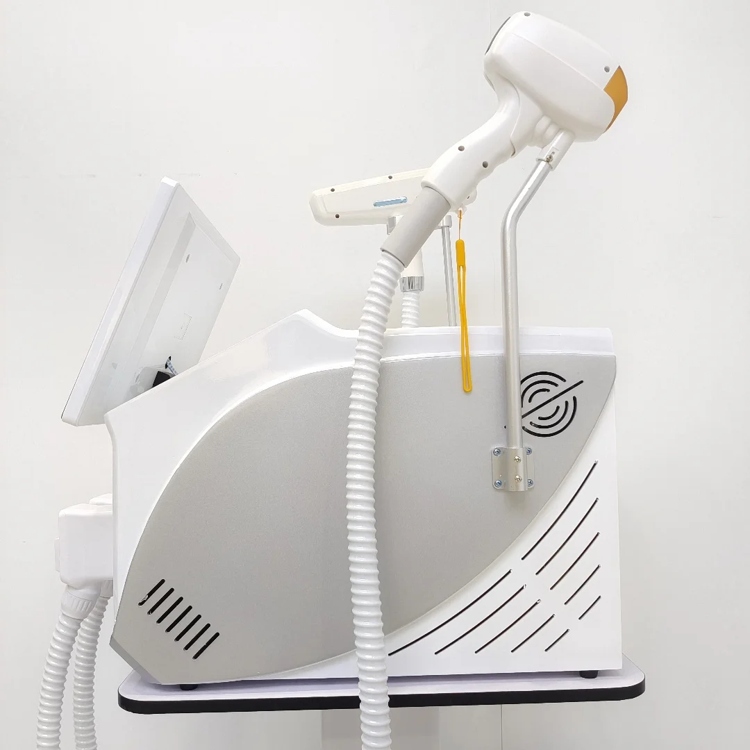 2025 New 2 in 1 808NM Ice Handle Diode Laser Permanent Hair Removal Q Switched Nd Yag Portable Picosecond Tattoo Machine 3000w 5