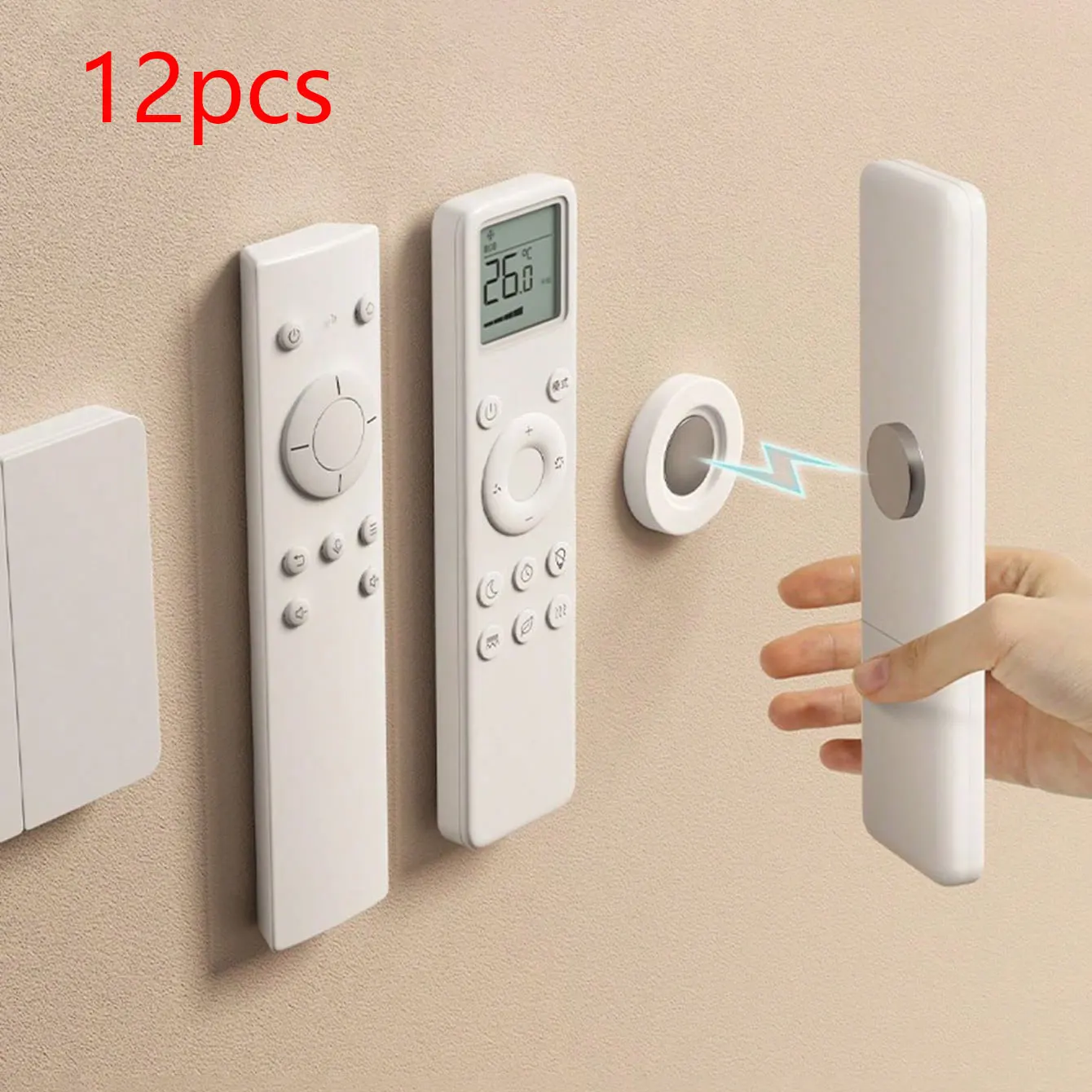 자석식 리모컨 홀더 벽걸이 접착식 리모컨 홀더 강력 고정 TV 리모컨 홀더 가..