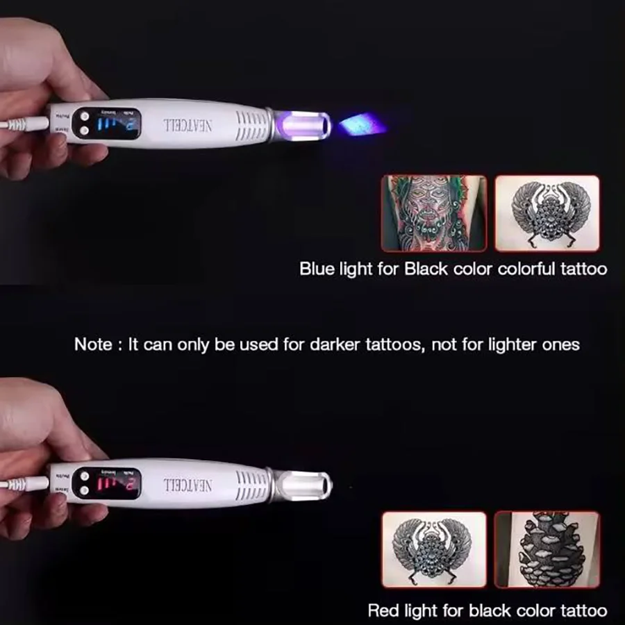 Mini Pen Painless Eyebrow Washing Tattoo Machine Skin Rejuvenation LCD Display Fair Portable Speckle Removing 5