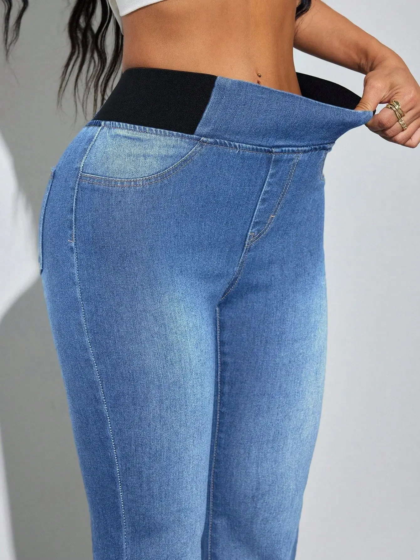 Y2k Jeans For Woman High Elasticity Flared Pants Comfortable Fashion Slim Fit Stretch Denim Trousers Trendy 2024 fashion casual 6