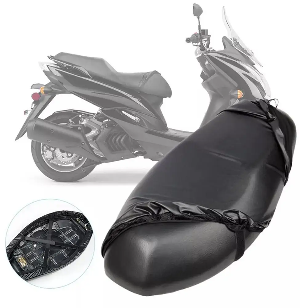 Universal Motorcycle Seat Cover Full Leather Cover Waterproof Resistant Full Seat Anti-scratch Sun Scooter N8E5 1PC