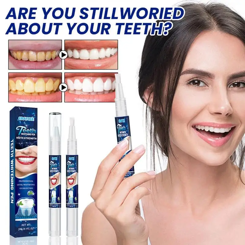 

new Teeth Whitening Pen Oral Cleaning Care White Bright Remove Stains Refresh Toothpaste Remove Yellow Plaque Freshens Breath