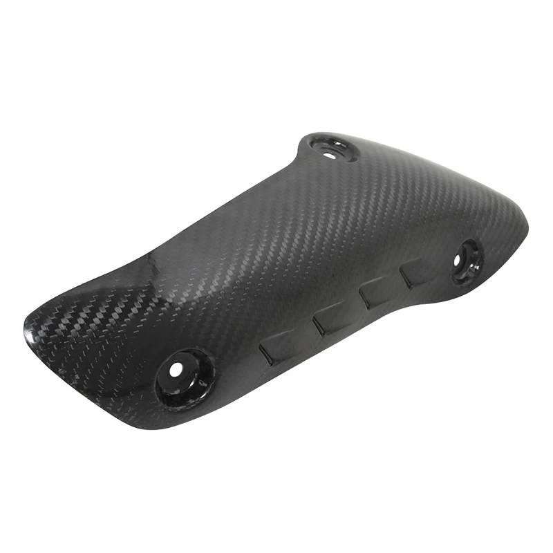 

For Ducati Monster 82 1200 Black Motorcycl Exhaust Front Link Pipe Protector Heat Shield Guard Anti-Scalding Cover Carbon Fiber