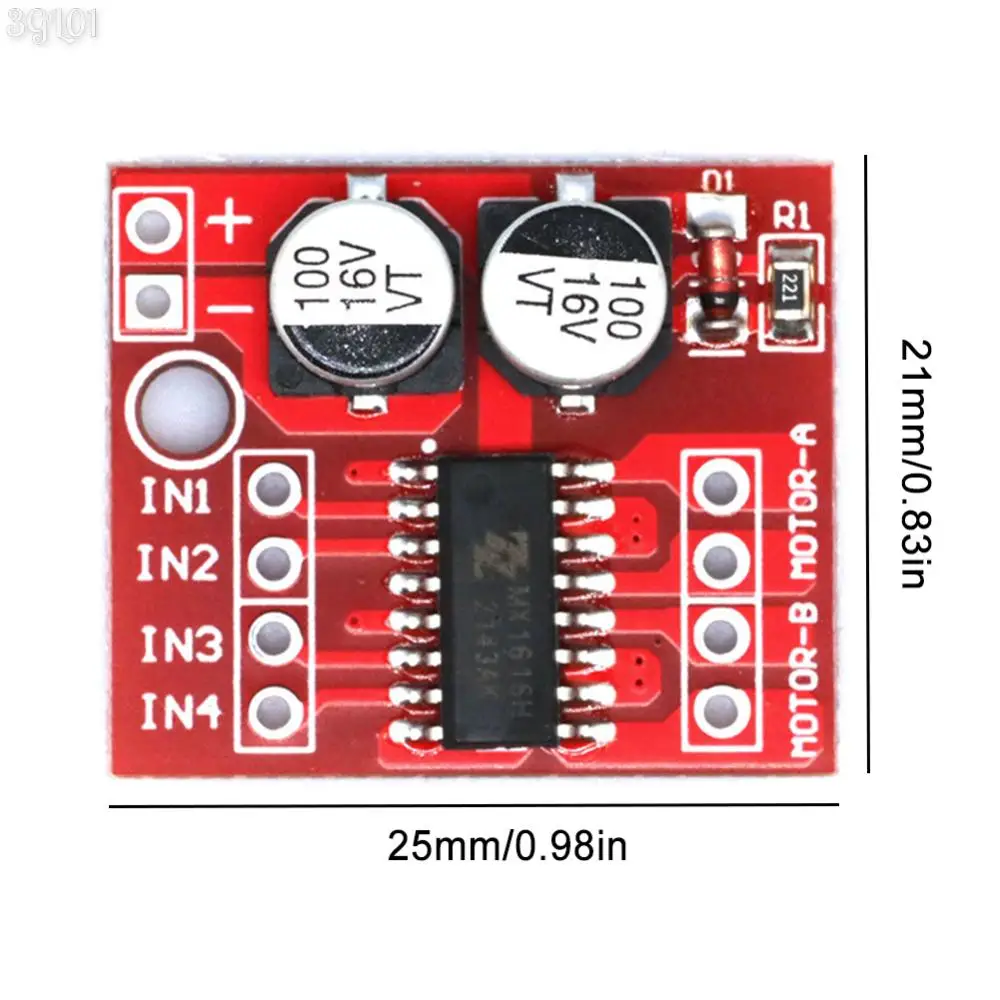 L298N 2방향 DC 모터 드라이버 모듈 DC 2V-10V 1.5A 드라이버 보드 모듈 듀얼 H-브리지 스테퍼 모터 드라이버