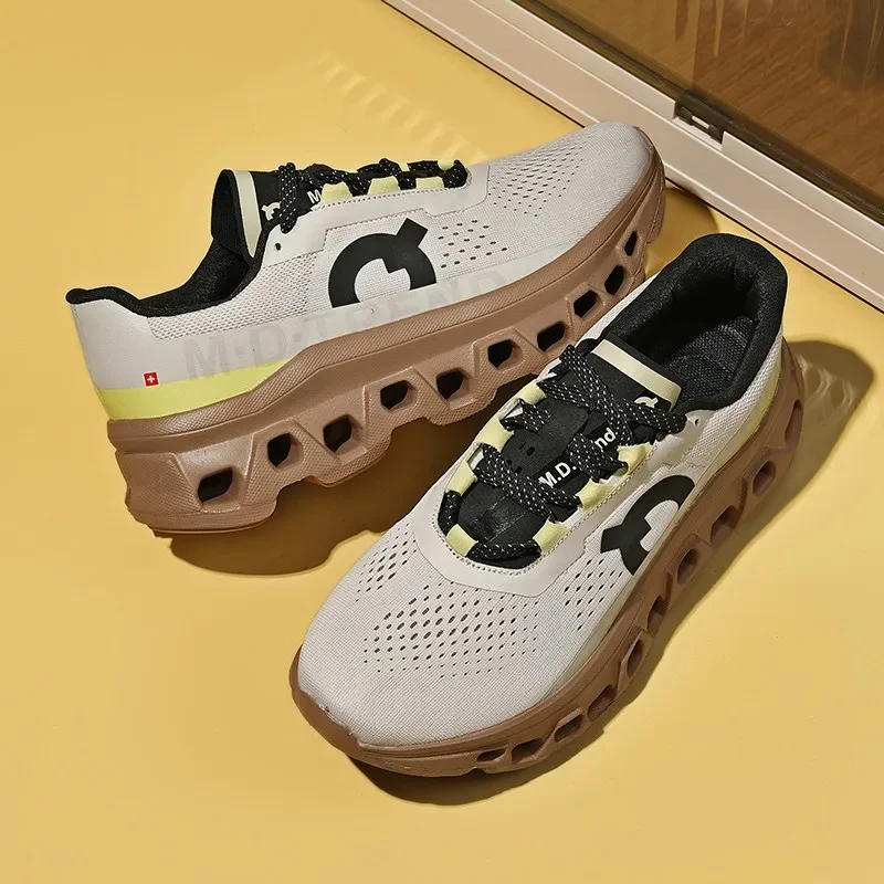 Lemoneno 2024 Running Shoes Sport Train Shoes,Casual Sneakers Lace Up Non-slip Comfort Footwear for Travel Walking Green Grey