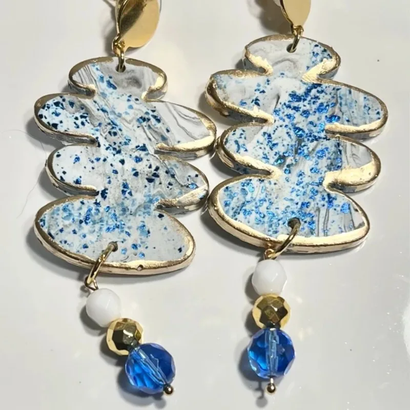Soft Pottery Earrings Polymer Clay Molds DIY Ins Style Earring Polymer Clay Cutter Ceramics Earring Jewelry Pendant Making Tools
