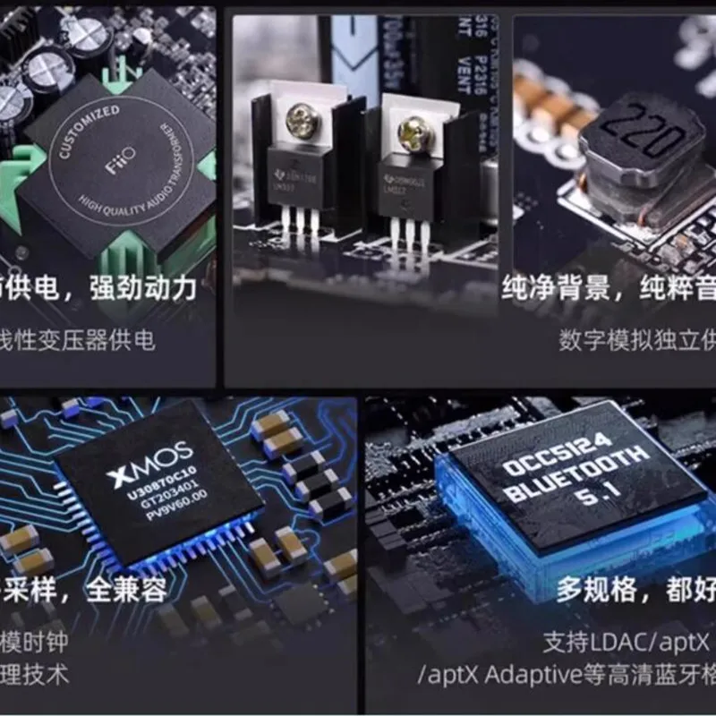 NEWest  FiiO K9 AKM Desktop DAC and Headphone Amplifier for PC/Phone, THX AAA 788+,Bluetooth 5.1 LDAC, 768kHz/32Bit DSD512 5