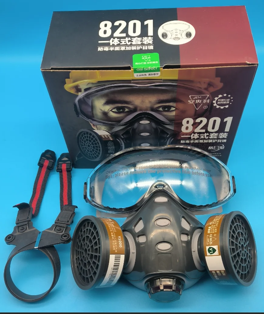 Respirator Full Face Gas Mask Safety Glasse Spray Paint Chemical Pesticide Decoration Formaldehyde Filter gas mask gas respirator