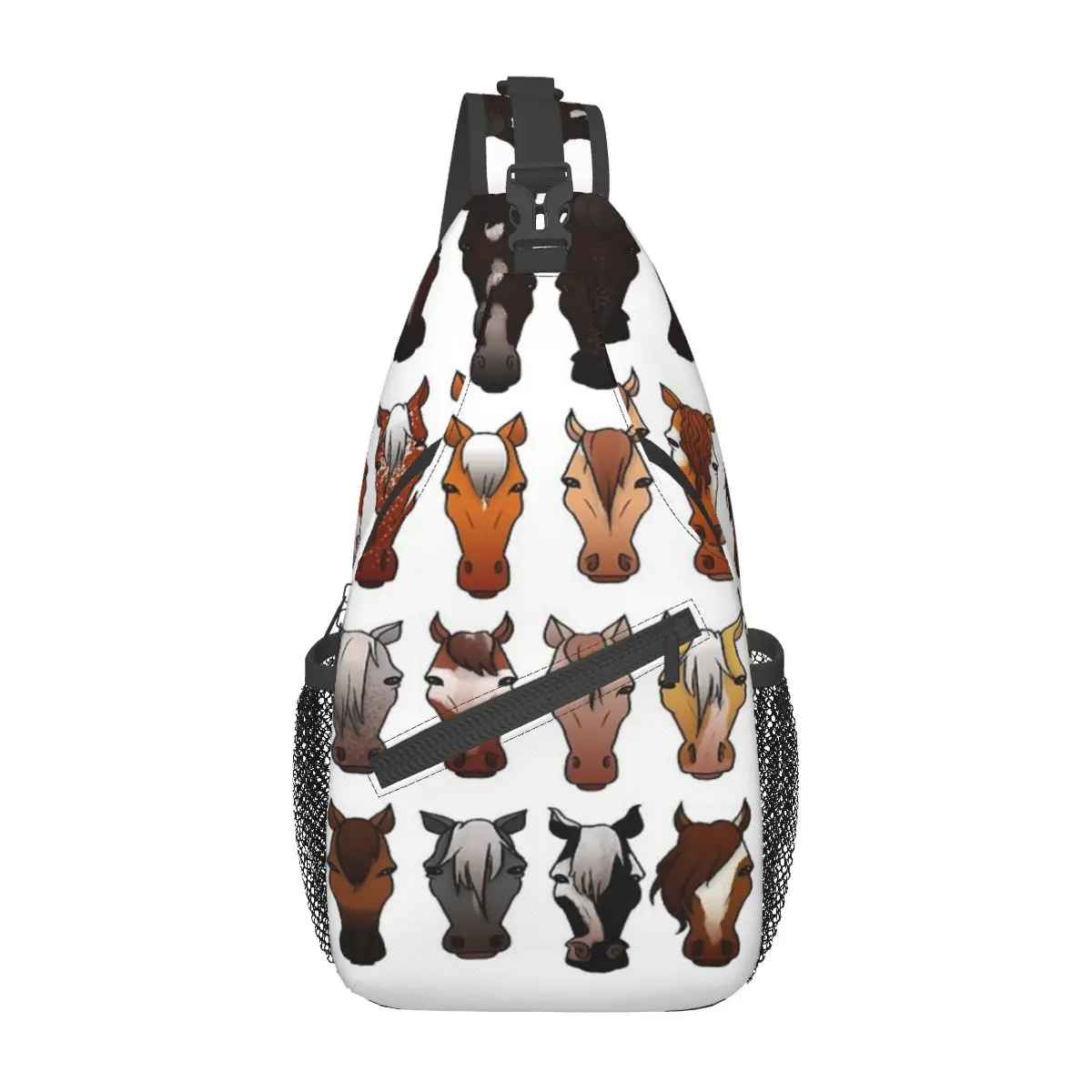 

Horses Chest Bag Holiday With Zipper Mesh Bag For Office Nice gift Multi-Style