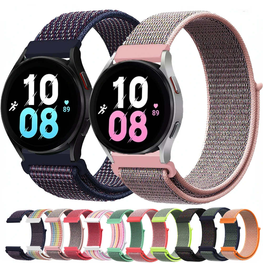 

20/22mm Nylon Band For Samsung galaxy watch 4/Classic 46 40 active 2 bracelet huawei gt 2/3 Galaxy Watch 6/5/pro 45mm 44mm strap