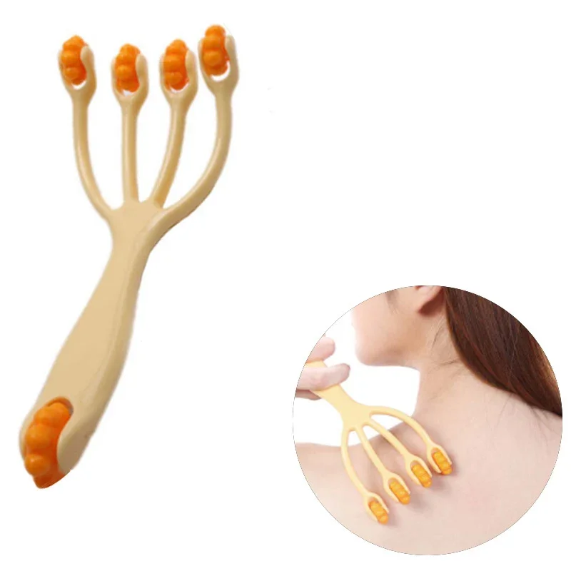 

1pc New Four Wheel Ball Point Rolling Manual Massage for Waist Back Neck and Leg Head Beauty Slimming Spa Salon