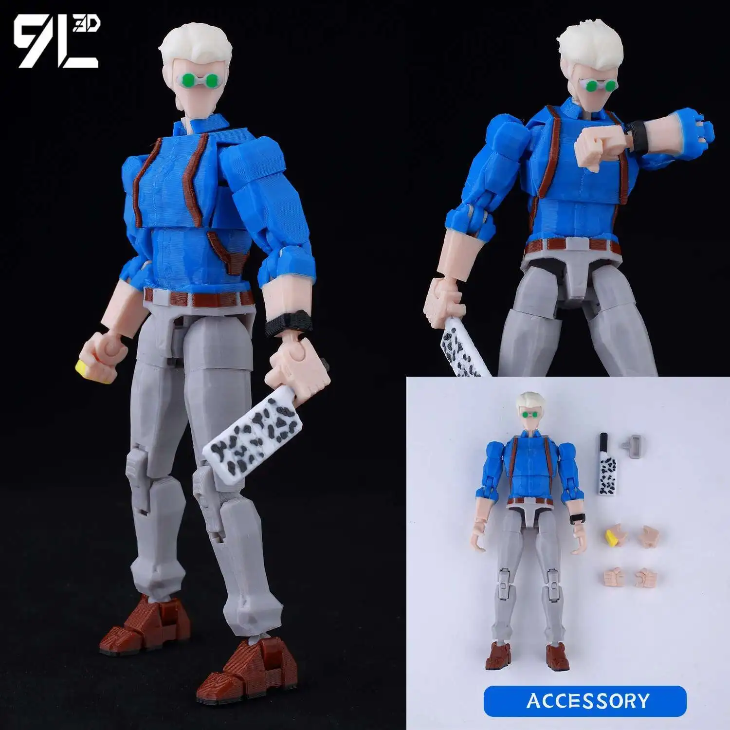9L3D T13 Nanami Kento Battle Pose Figure JJK Anime Action Model