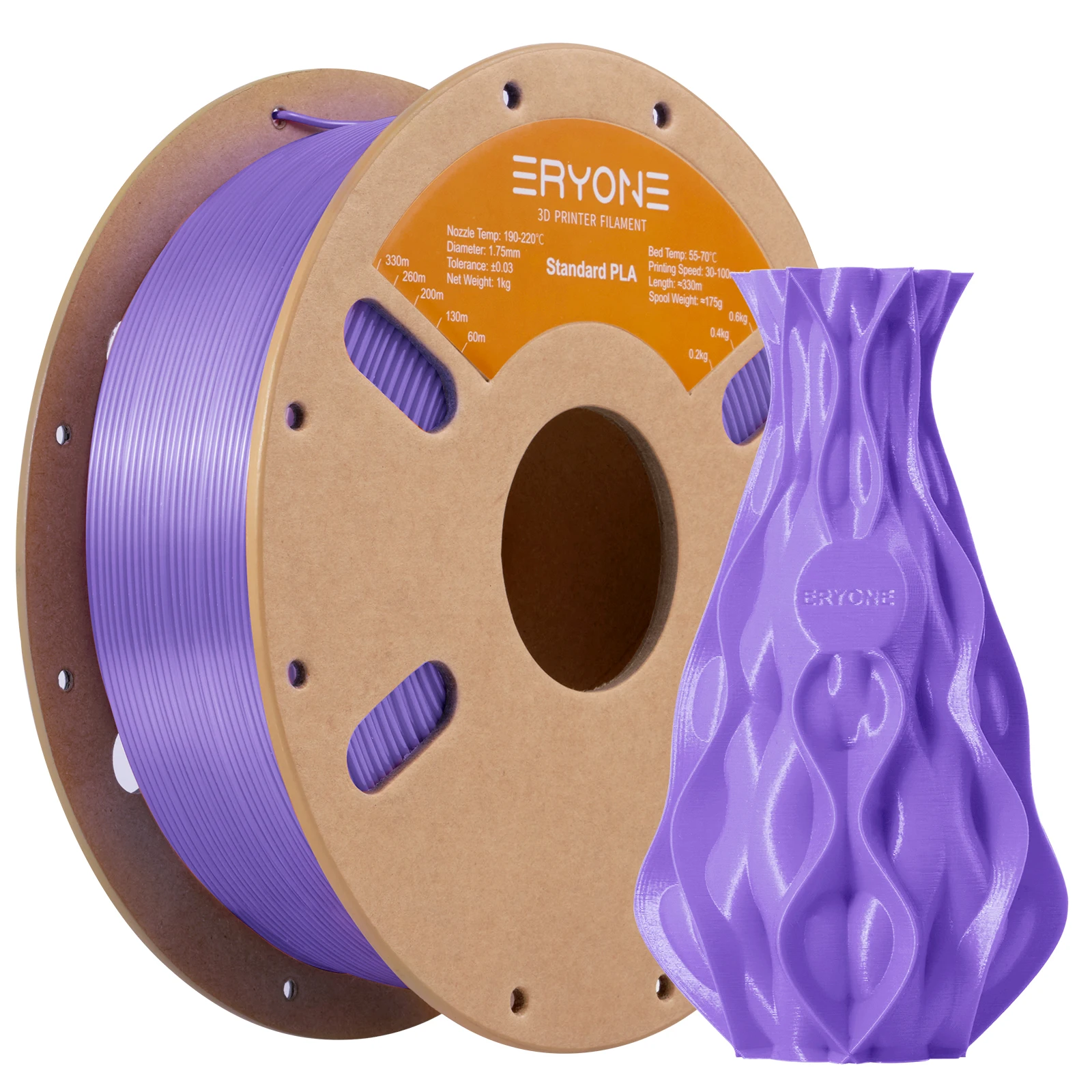 ERYONE 3KG PLA Filament 1,75mm, Standardqualität mit Hoher Zähigkeit, Geringer Verformung, Hervorragende Druckqualität, 1kg Spule – Detail 30