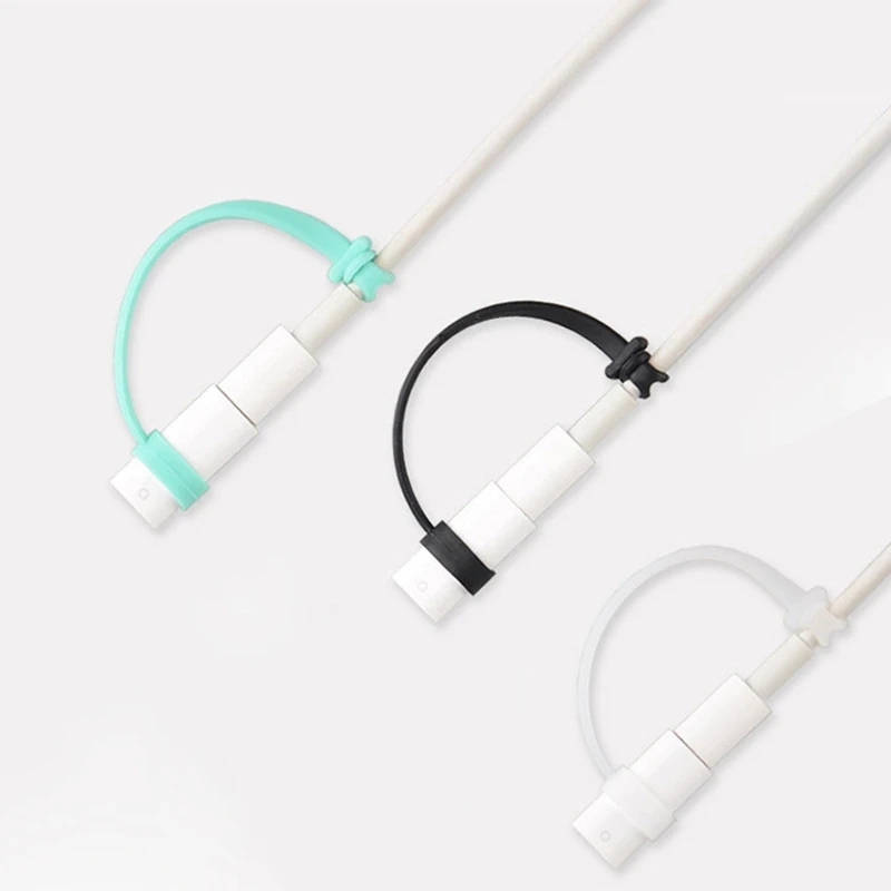 

2PCS Charging Adapters Tablets Pen Pencil Anti Loss Silicone Cord 9.5cm