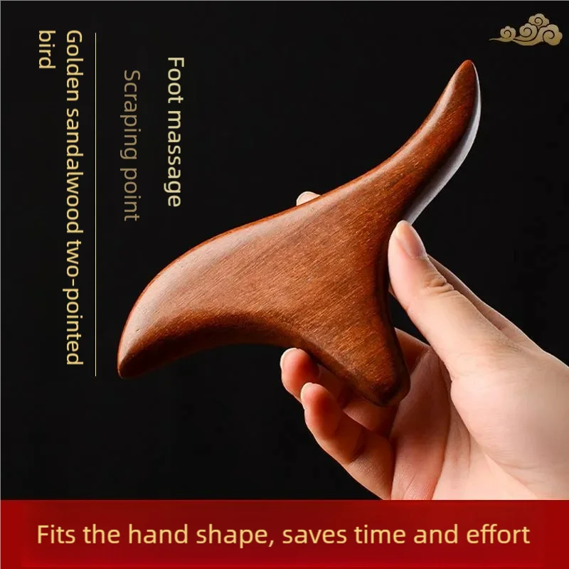 Sandalwood Massage Roller Comb Tools Multifunctional Massager Foot Soles Massage Stick Body Hand Neck Meridian Scraping Tool