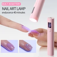 YIKOOLIN Uv Led Nail Lamp Mini UV Light For Nails - UV Light For Gel Nails Handheld Portable Led Nail Lamp For Curing Gel 1