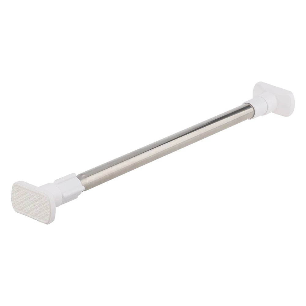 Adjustable Telescopic Shower Curtain Rod No-Punch Clothes Rail 50-80cm