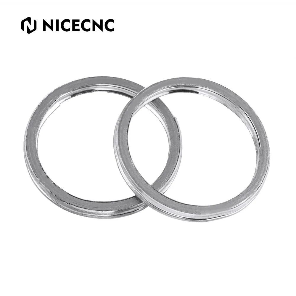

NICECNC 2PCS Exhaust Gasket For Honda CA175 CL175 CB400 CM400 CB450 CM450 CB650 CBR500R CB500X CB500F