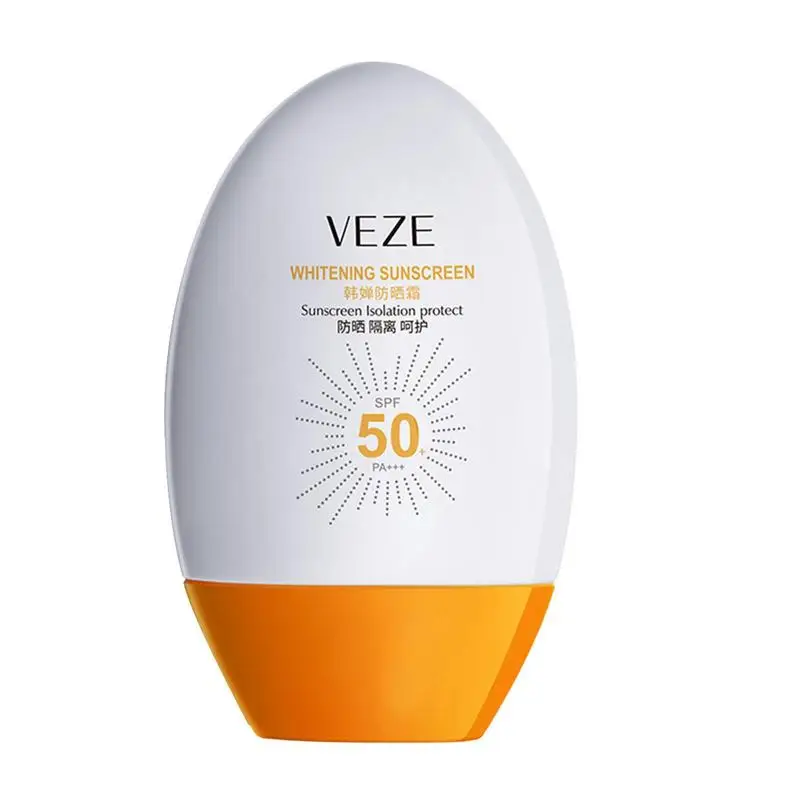 

Sunscreen Cream SPF 50 Natural Sunscreen Oil-Control Moisturizing Cream Cruelty & Paraben Free Reef Safe Sunblock Lotion