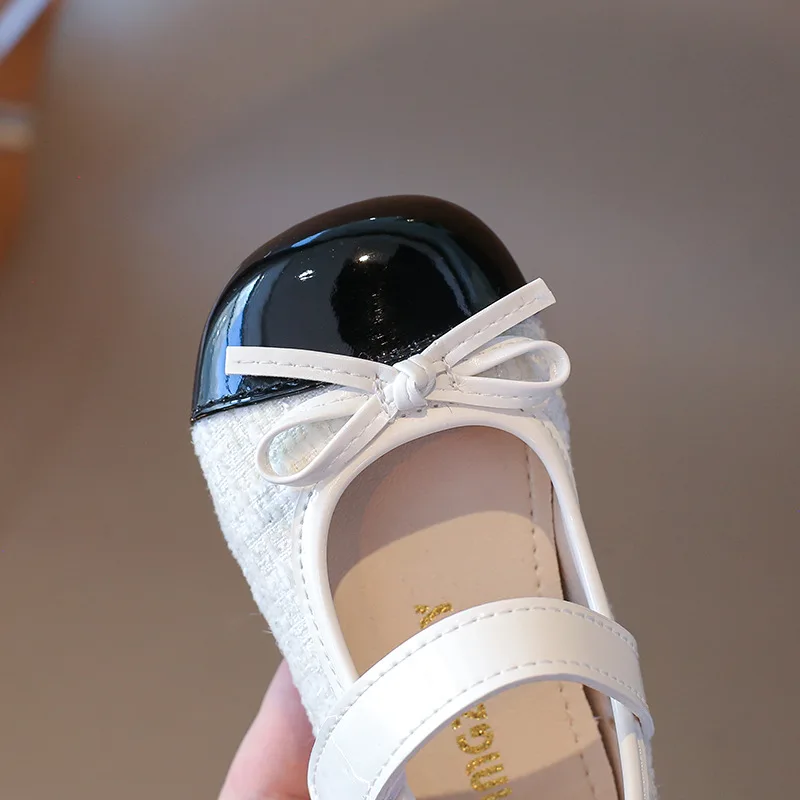 Girls Leather Mary Janes Shoes Soft Bottom Elegant