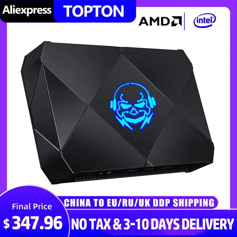 Мини ПК Intel Core i9 10980HK i7 1165G7 настольный компьютер HDMI DP USB-C 4K @ 60Hz Выход 2*2280 NVMe модный