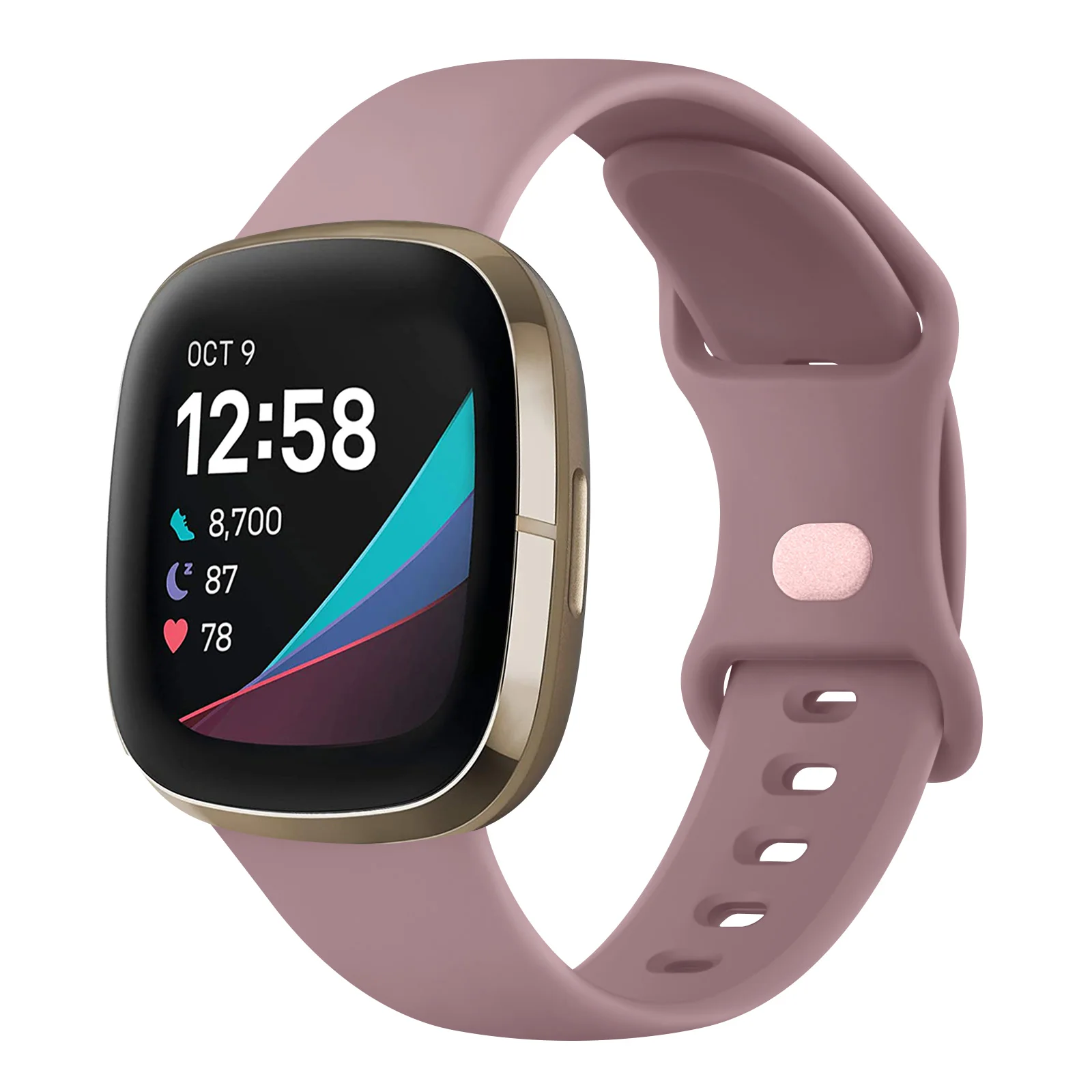 Silicone Smartwatch Strap - Adjustable Wristband Bracelet