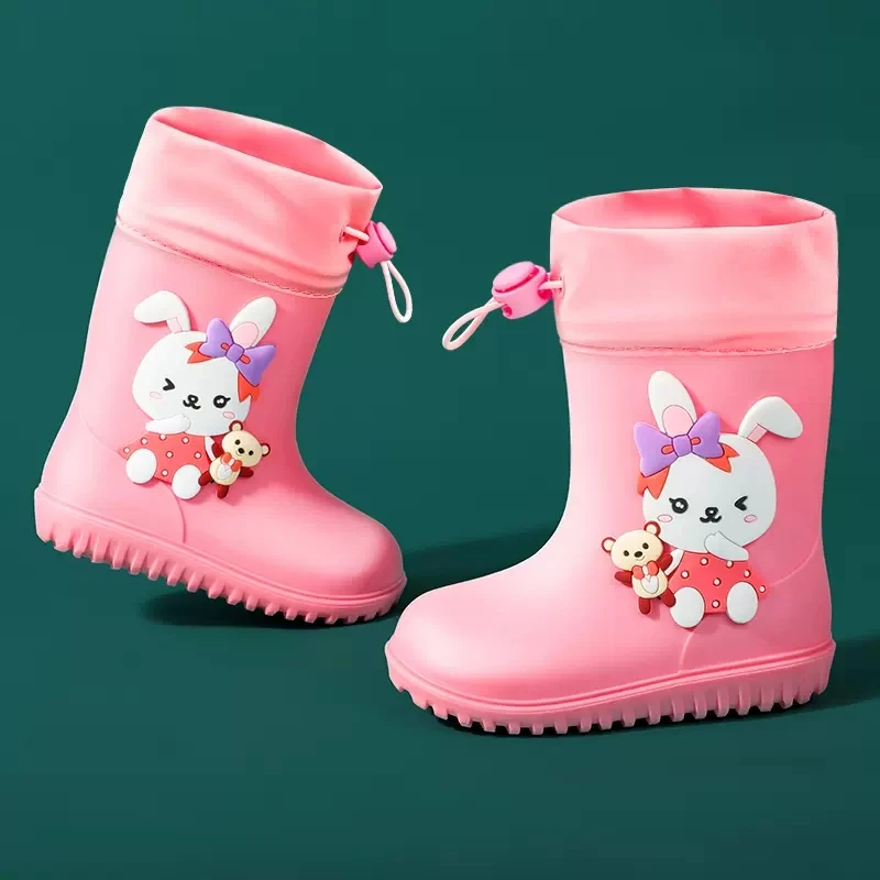 

Children's Rain Boots Wholesale Baby Waterproof Shoes Soft One-piece Molding No Peculiar Smell Children Rain Boots