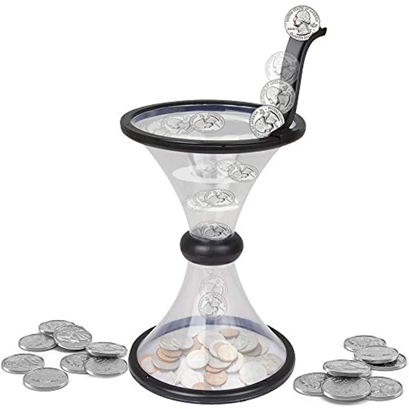 

Coin Piggy Bank for Kids and Adults - Fun Money Savings Bank That Spins Loose Change - Best Birthday for Boys, Girls, Toddlers