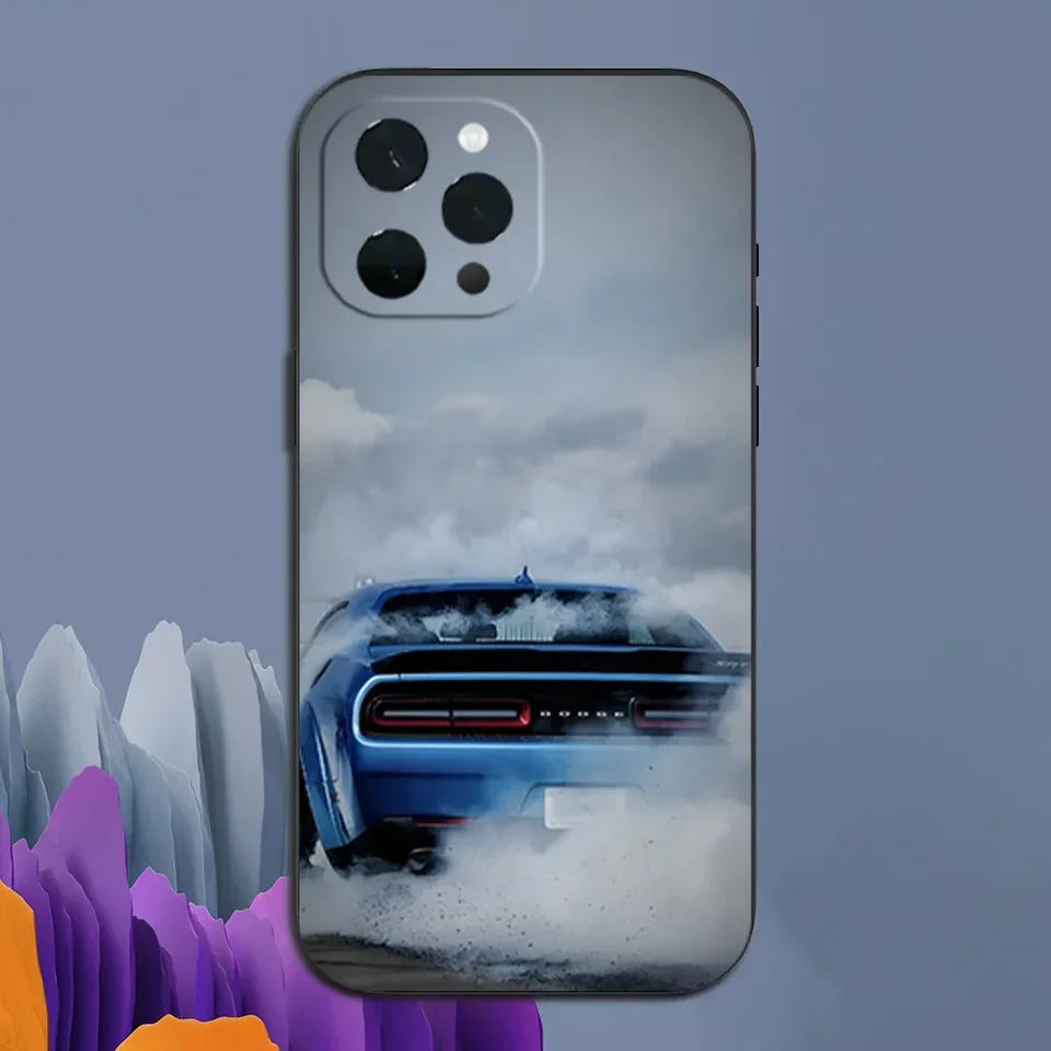 Car D-Dodge S-SRT H-Hellcat Challenger Phone Case for iPhone 11 12