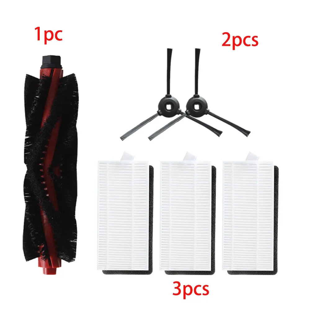 Jegehoyo Kit De Accesorios Para Robot Aspirador Lefant M200 / M201 / M520M / M571 / T700 Piezas De Repuesto Para Aspiradora, 1 Cepillo De Rodillo, 4 Filtros HEPA, 4 Cepillos Laterales