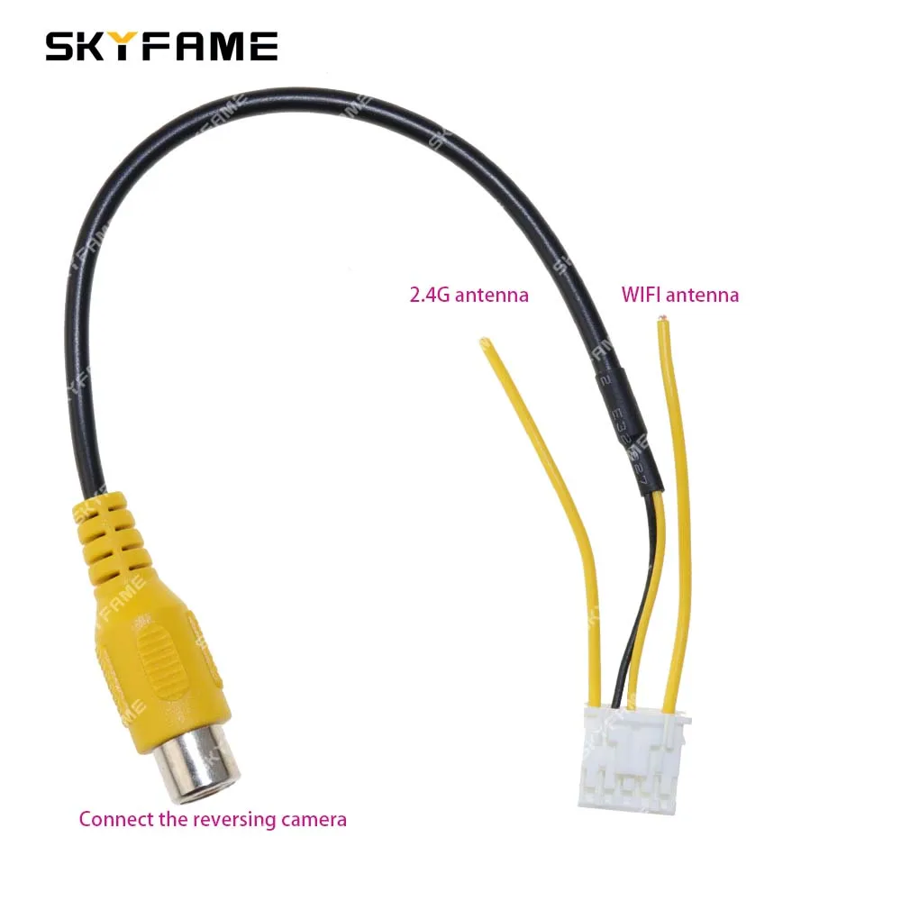 Audio Cable Car Wire Cable Adapter Audio Speaker Cable Car Stereo Accessories Audio Signal Cable Audio Speaker Wiring Kit Electronic Wire Cable Electrical Wire Cable Car Head Unit Wire Harness Kit For Car Android RCA Cable GPS 4G Antenna Reversing Line USB Microphone SIM Card Slot