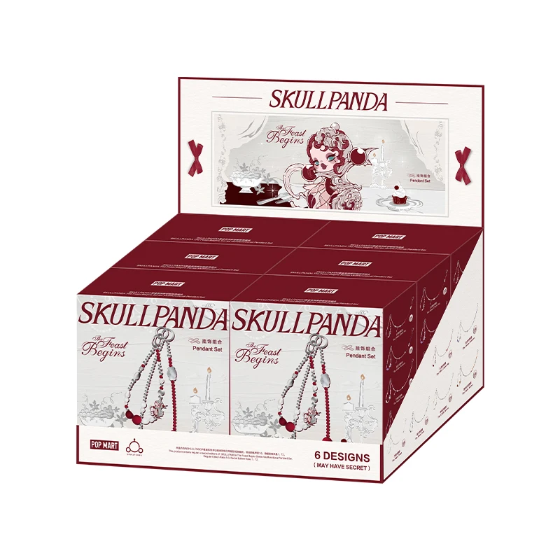 Authentic POP MART Skullpanda The Feast Begins Series Keychain