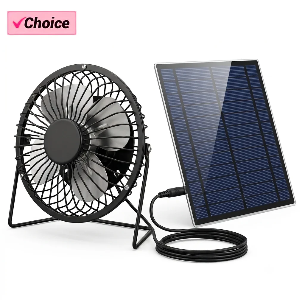 Ventilador Solar USB Portátil 7W