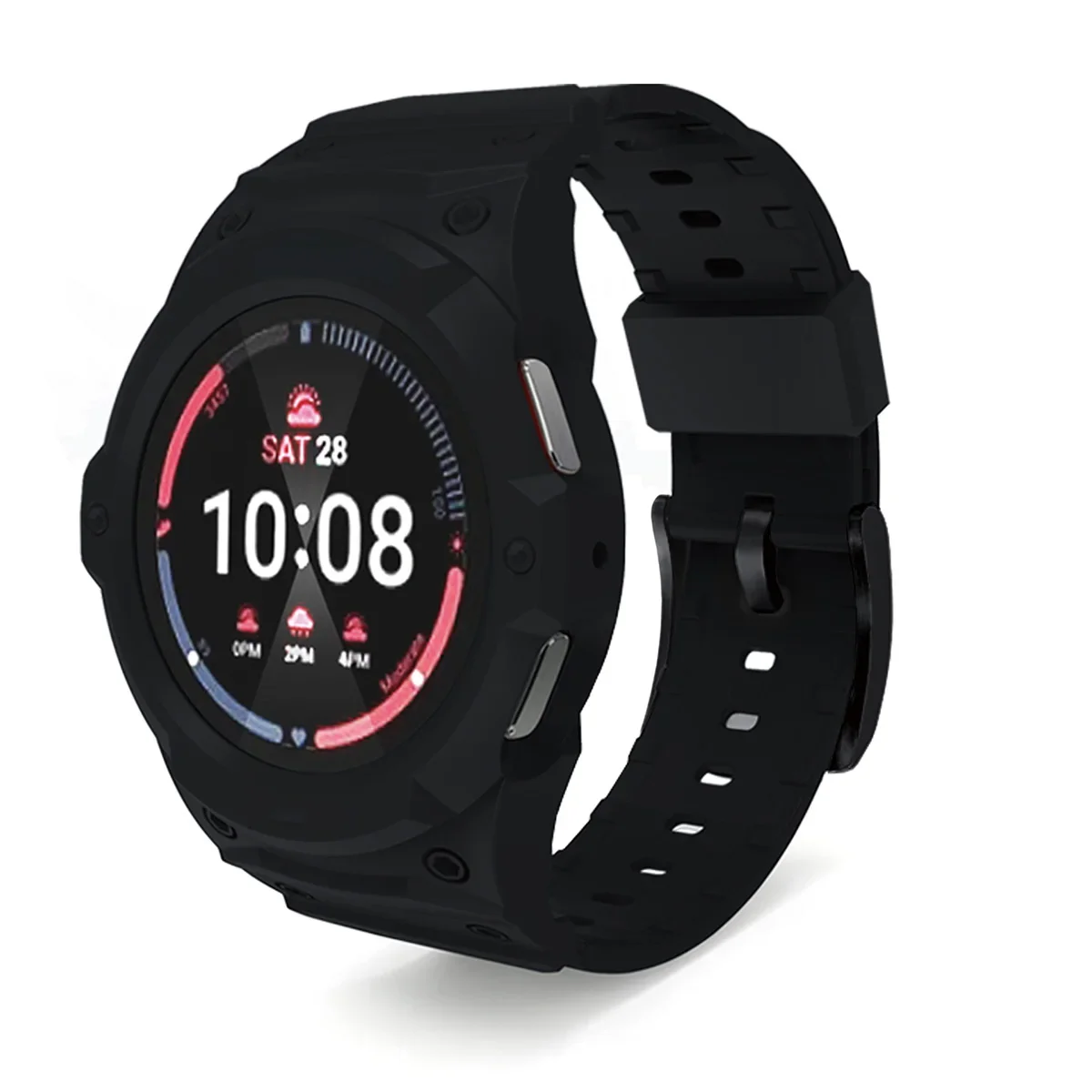 Silicone Sport Loop Band with PC Protective Case