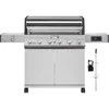 Grills 6-Burner Convertible Natural Gas Smart bbq Grill Stainless Steel Denali 605 with Rotisserie Kit 1