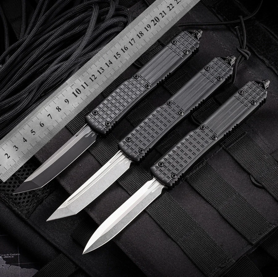 

HOT New D2 blade aluminum handle outdoor EDC hunt Tactical tool camping survival dinner kitchen knife