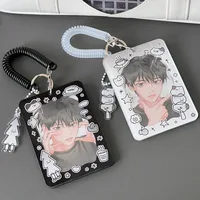 New Arrival Kawaii Black White Cute Animal Acrylic Card Sleeve 3 Inch Kpop Photocard Holder Credit Id Bank Card Photo Display 2