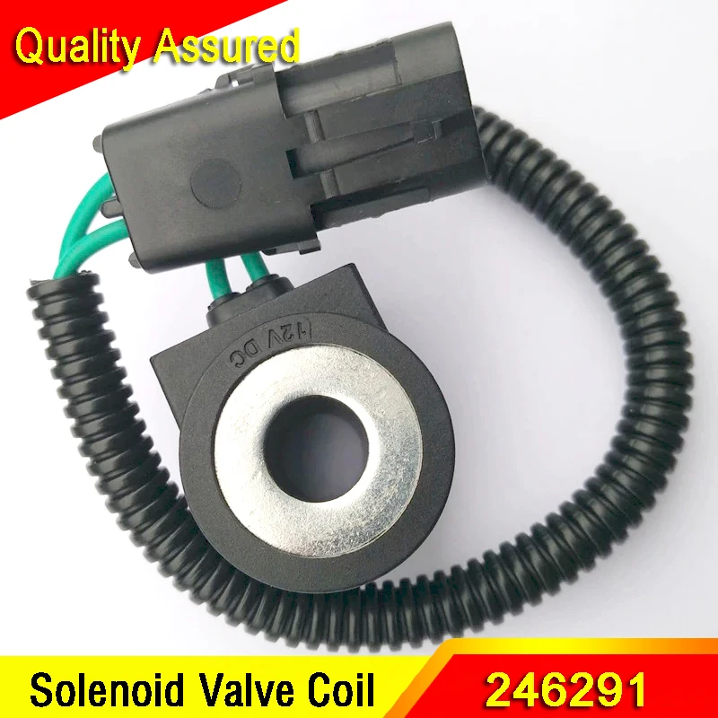High Quality 24VDC Solenoid Valve 246291 Solenoid Coil for DOOSAN Excavator Accessories Parts