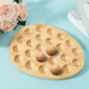 Wood Deviled Egg Tray 24 Holes Deviled Egg Platter Reusable Wood Egg Holder Deviled Egg Plate Elegant Deviled Egg Serving Tray 1