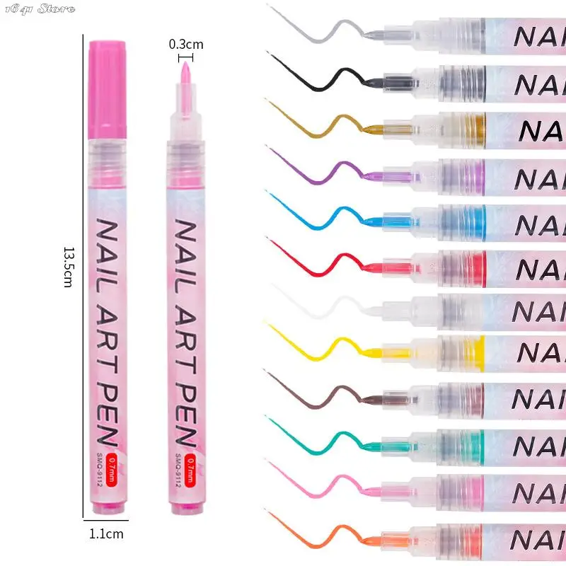 Nail Art Drawing Pen - Waterproof Liner Brush